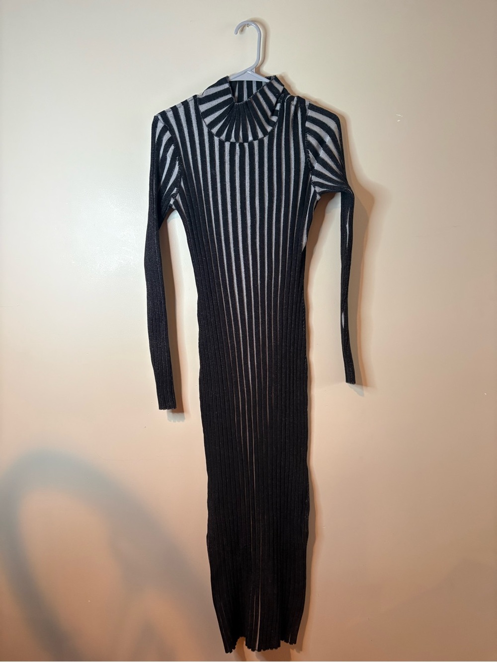 Fp Beach By Free People Black Lucia- Sweater Maxi Dress Nwot View 2